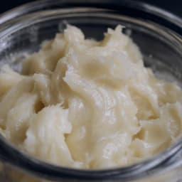 Macro of buttery golden live rosin